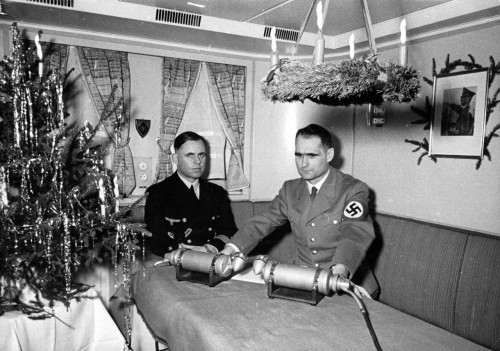 Rudolf Hess at his Christmas address, 1939