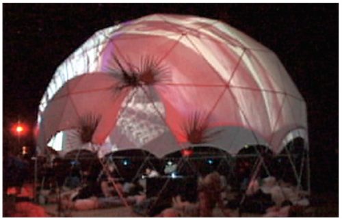 ■ Рисунок 55: Представление с LiveGlide под куполом в "Atlantic Center for the Arts", 2005 год.